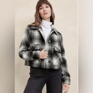 NWT Banana Republic Plaid Cropped Jacket